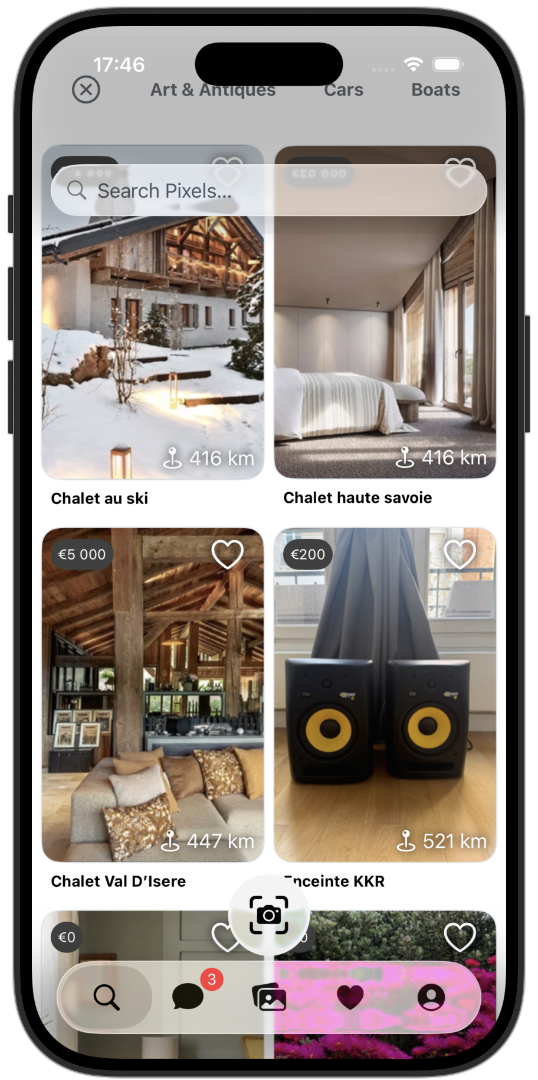 Pixels app screenshot